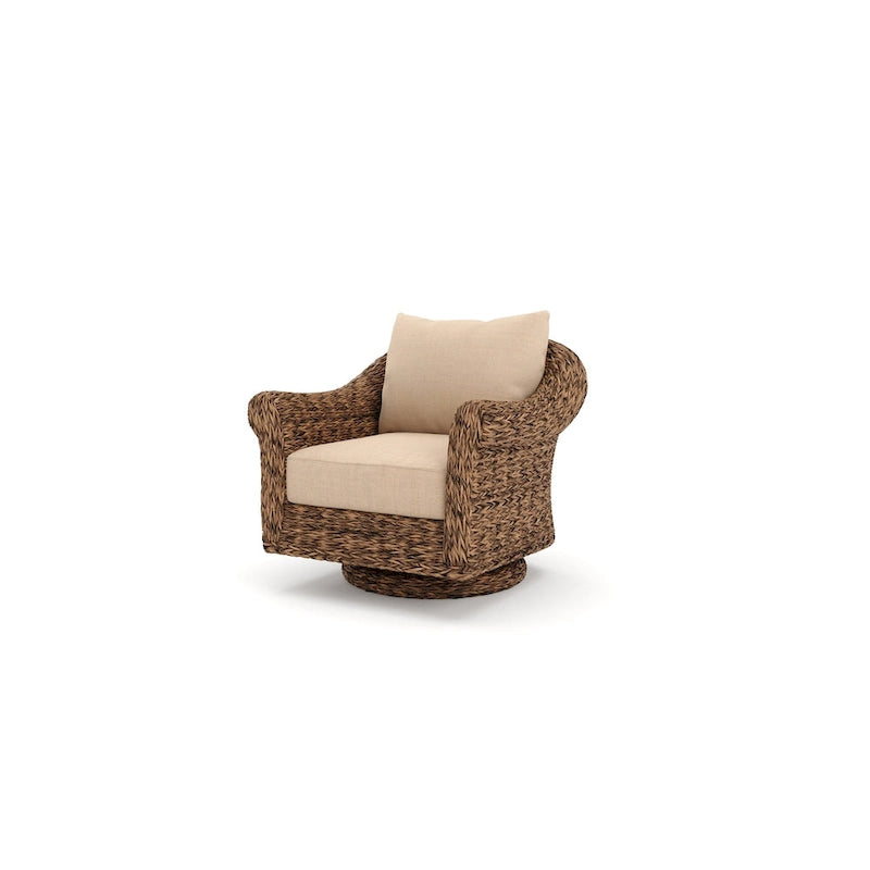 Fauteuil de salon inclinable et pivotant Cayman Sunbrella, Heritage Brown