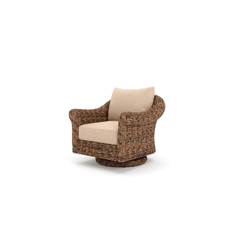 Fauteuil de salon inclinable et pivotant Cayman Sunbrella, Heritage Brown