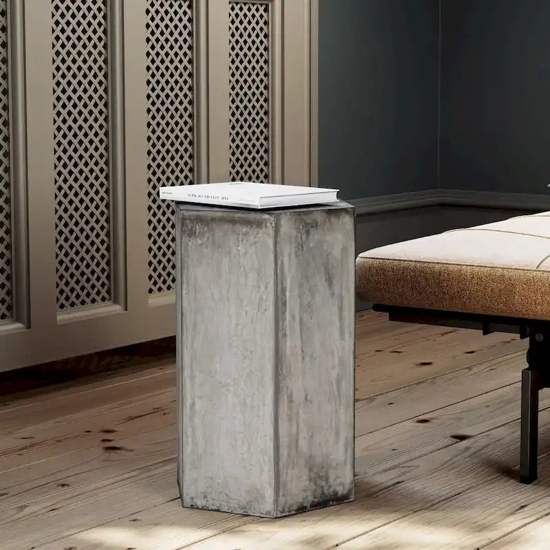 Table d'appoint hexagonale d'extérieur COSIEST MgO