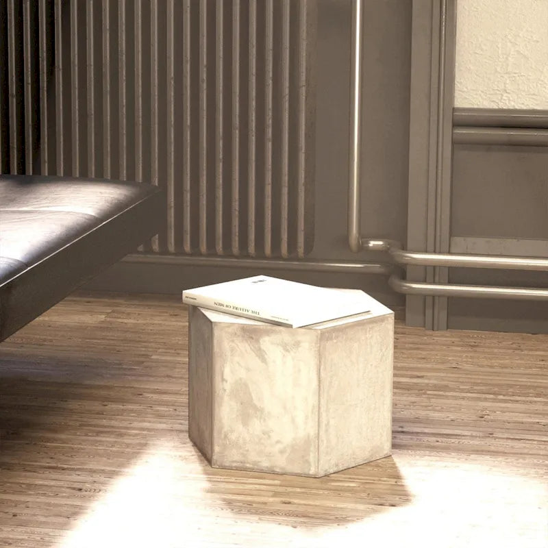 Table d'appoint hexagonale d'extérieur COSIEST MgO