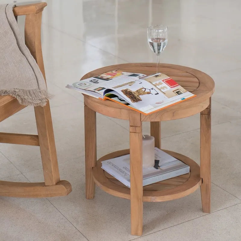 Table d'appoint de patio en teck Sherwood de Cambridge Casual