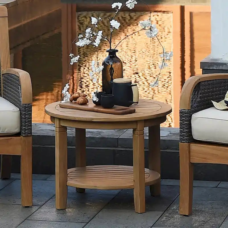 Table d'appoint de patio en teck Sherwood de Cambridge Casual