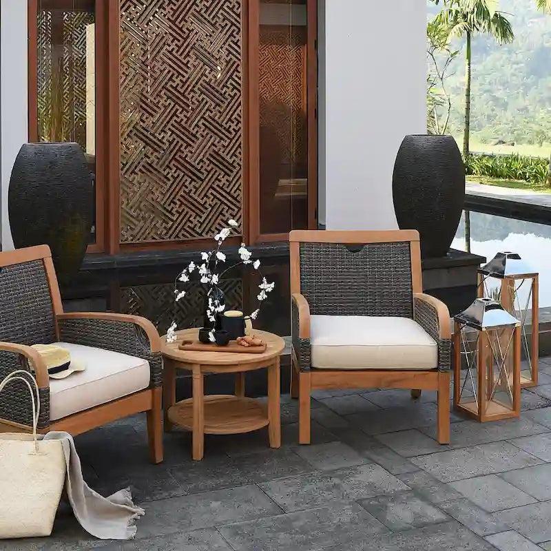 Table d'appoint de patio en teck Sherwood de Cambridge Casual