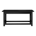Polytrends Laguna Table Basse Rectangulaire de Patio Extérieur Tout Temps en PEHD