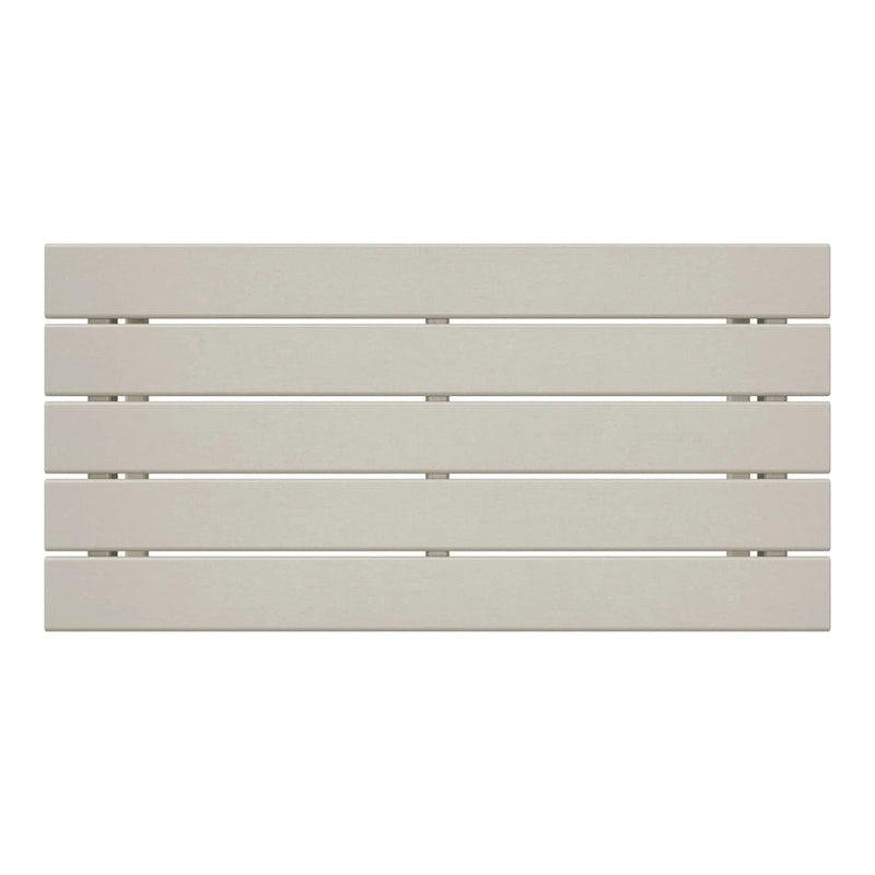 Polytrends Laguna Table Basse Rectangulaire de Patio Extérieur Tout Temps en PEHD