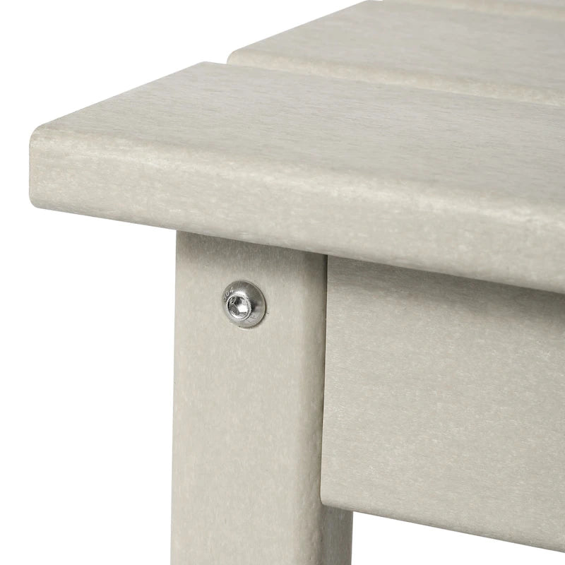Polytrends Laguna Table Basse Rectangulaire de Patio Extérieur Tout Temps en PEHD