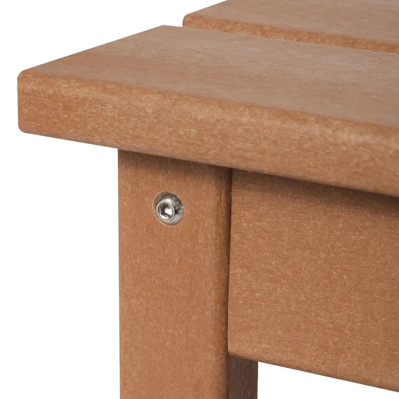 Polytrends Laguna Table Basse Rectangulaire de Patio Extérieur Tout Temps en PEHD