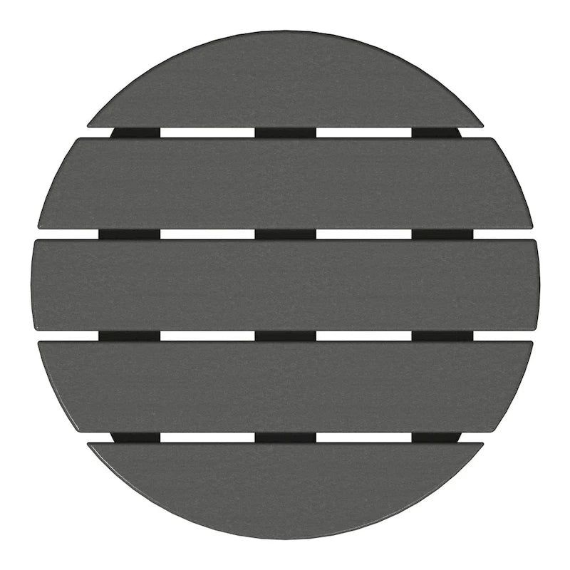 Polytrends Altura Table d'appoint ronde toutes saisons éco-responsable de 18 pouces