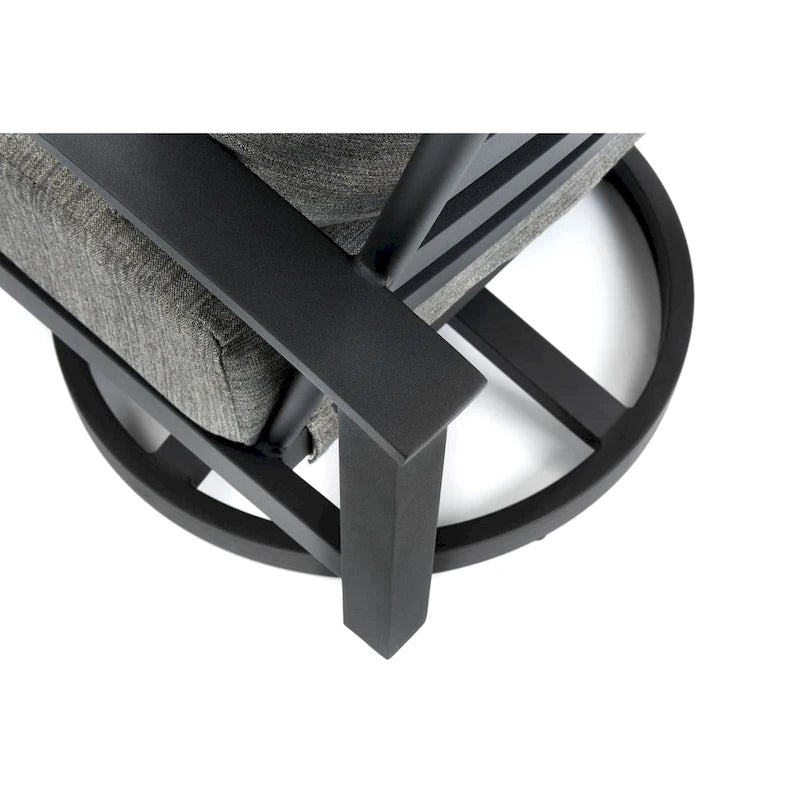 Fauteuil de jardin pivotant et à bascule Stanford Sunbrella à dossier haut