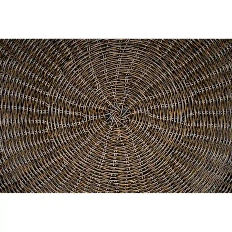 Table basse ronde en osier d'extérieur Tortuga