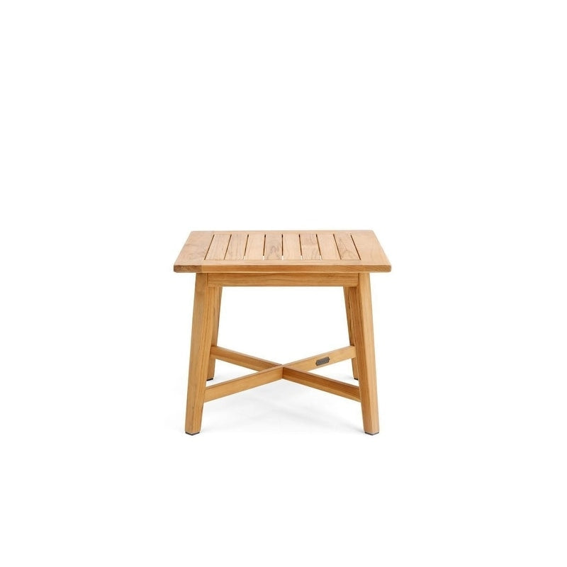 Winston All-Natural Teak Outdoor 24 Square Side Table