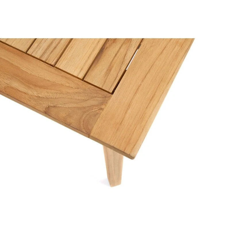 Table d'appoint carrée d'extérieur en teck naturel Winston 24