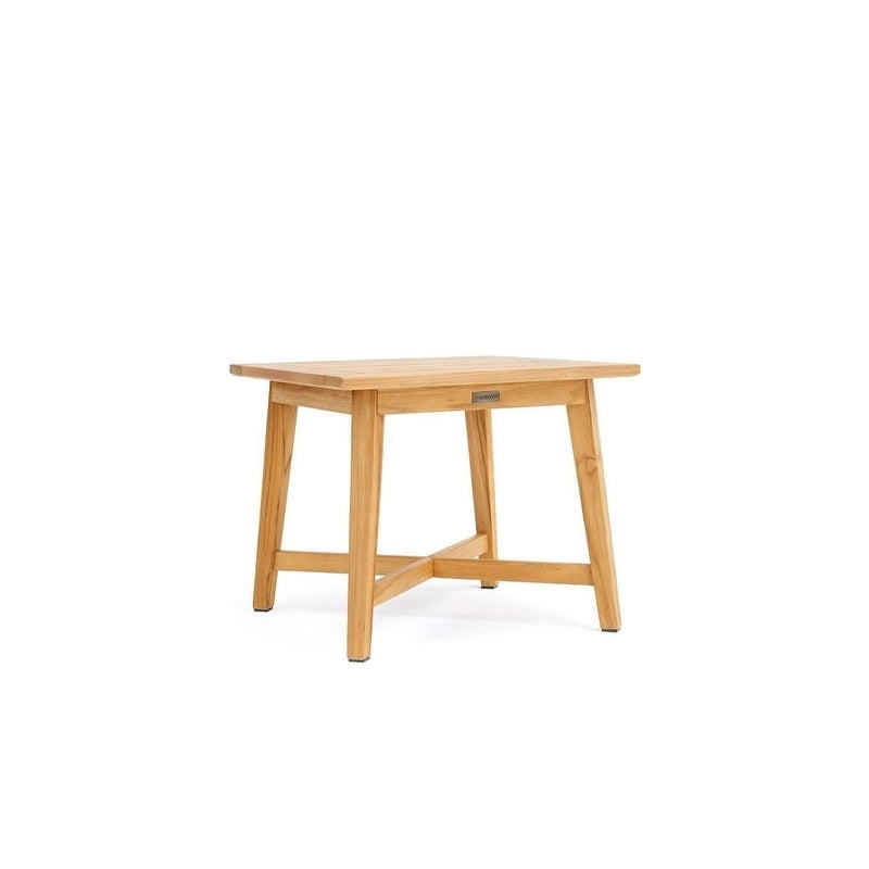 Table d'appoint carrée d'extérieur en teck naturel Winston 24