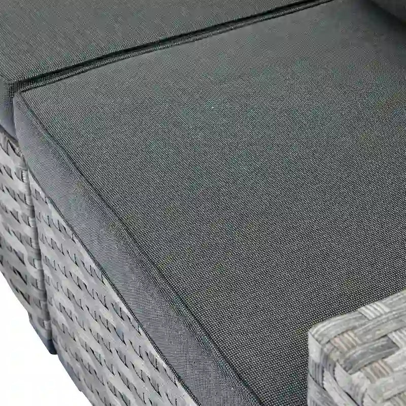 HOOOWOOO Ensemble de patio modulaire 12 pièces en rotin pour l'extérieur avec accoudoirs larges