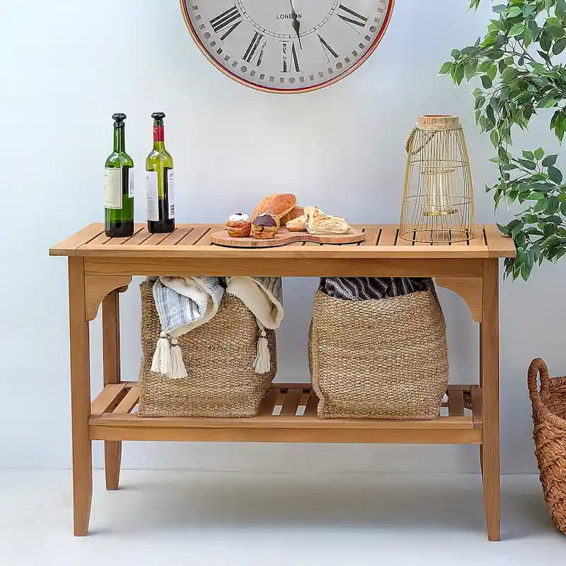 Table Console Extérieure en Teck Cambridge Casual Leon