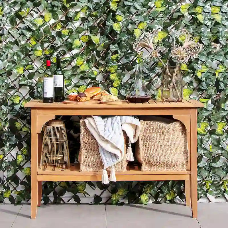 Table Console Extérieure en Teck Cambridge Casual Leon