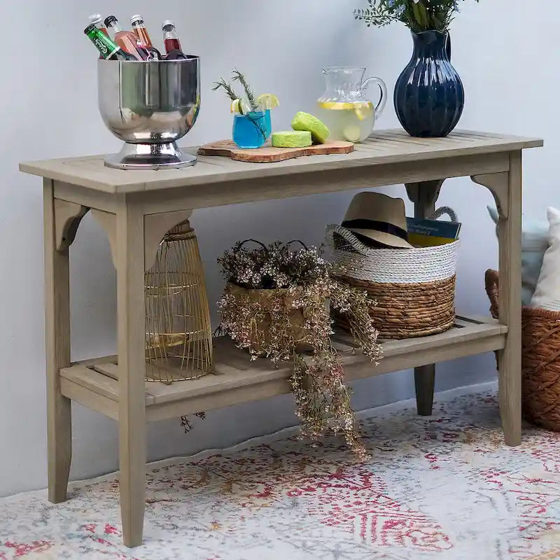 Table Console Extérieure en Teck Cambridge Casual Leon