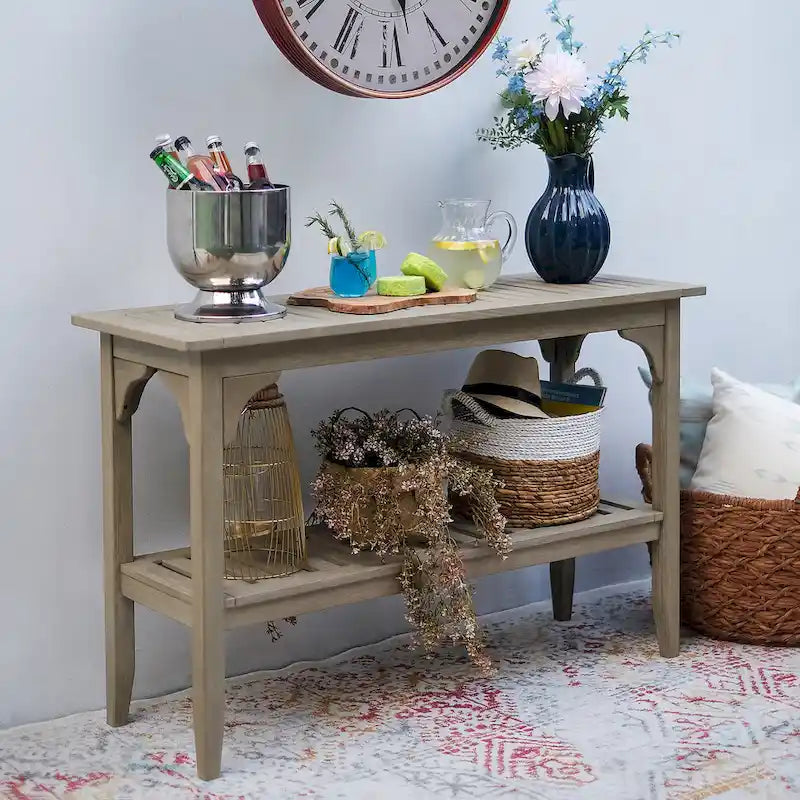 Table Console Extérieure en Teck Cambridge Casual Leon