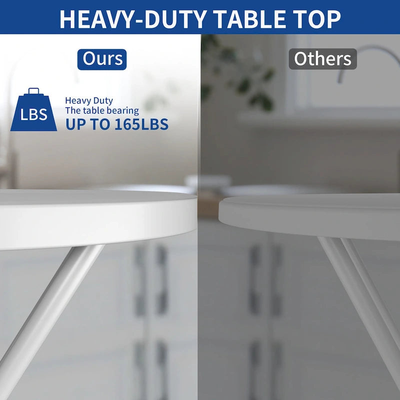 Table d'appoint de patio pliable en PEHD Moasis