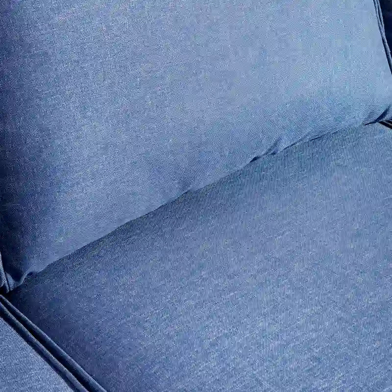 OVIOS Ensemble de conversation sectionnel en osier 6 pièces pour patio avec table de rangement en forme de tête de chat