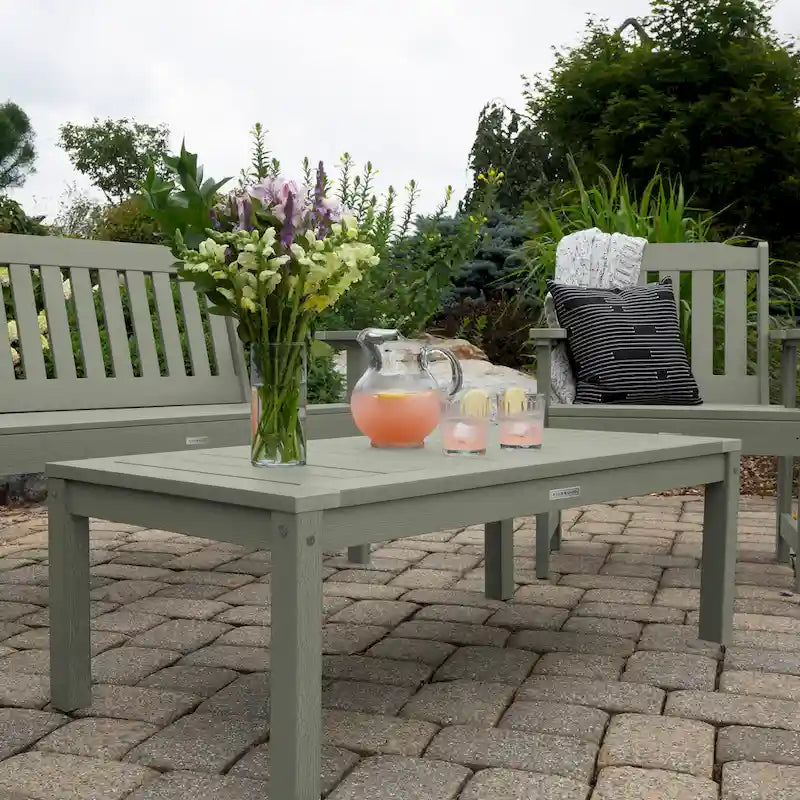 Table basse rectangulaire Adirondack Écologique HIGHWOOD