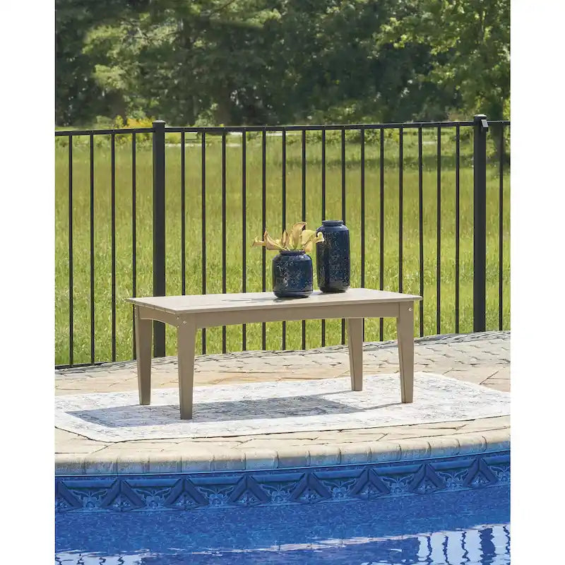 Signature Design by Ashley Hyland Wave - Table basse d'extérieur - 44,13 L x 24 P x 18,13 H