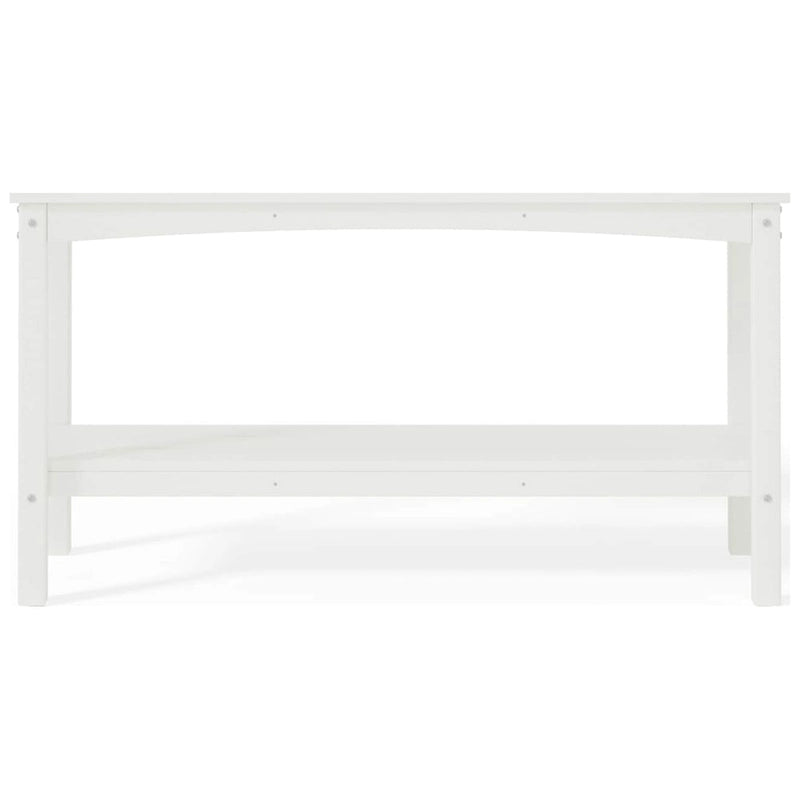 Polytrends Laguna HDPE Table d'extérieur toutes saisons à deux étagères pour terrasse