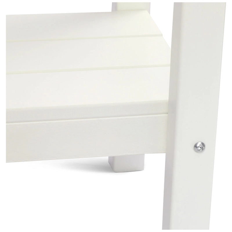 Polytrends Laguna HDPE Table d'extérieur toutes saisons à deux étagères pour terrasse