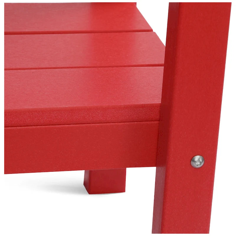 Polytrends Laguna HDPE Table d'extérieur toutes saisons à deux étagères pour terrasse
