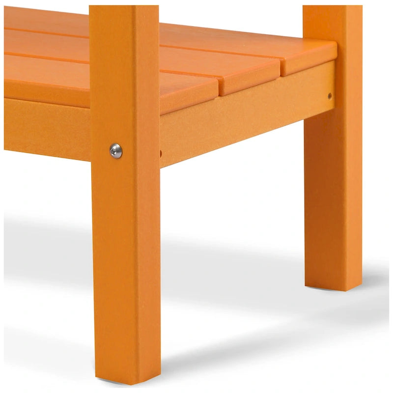 Polytrends Laguna HDPE Table d'extérieur toutes saisons à deux étagères pour terrasse