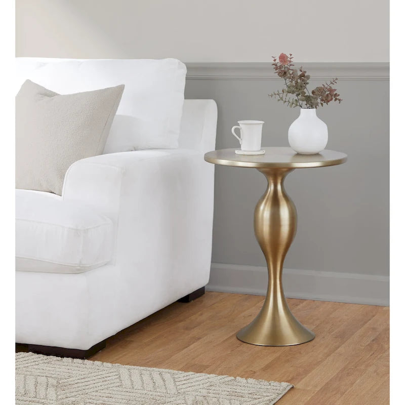 Silver Orchid Ashland 24 Metal Accent Table