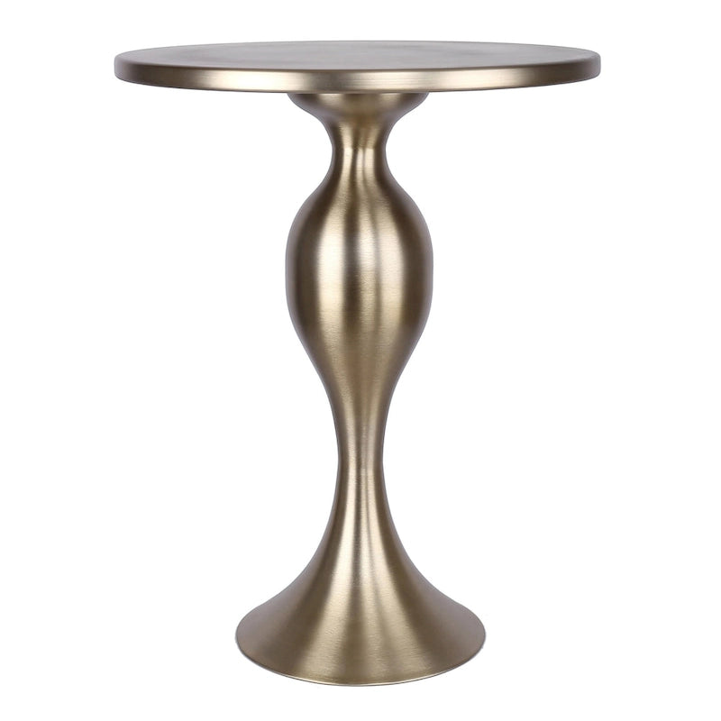 Table d'appoint en métal Silver Orchid Ashland 24