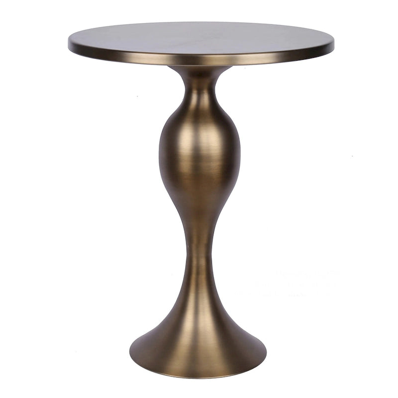 Table d'appoint en métal Silver Orchid Ashland 24