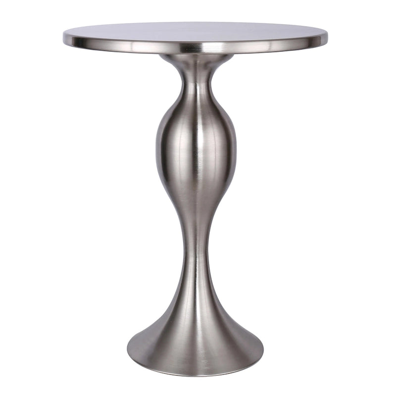 Table d'appoint en métal Silver Orchid Ashland 24