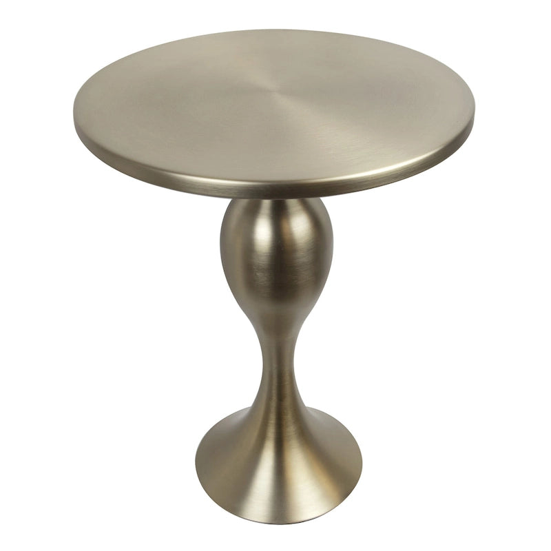 Table d'appoint en métal Silver Orchid Ashland 24