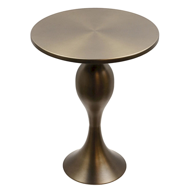 Table d'appoint en métal Silver Orchid Ashland 24