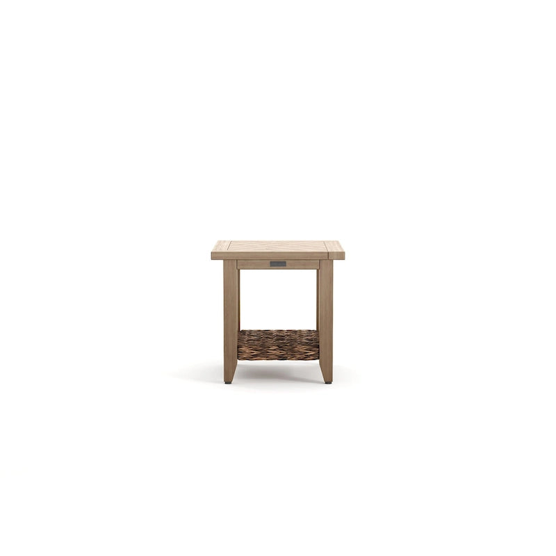 Table d'appoint Winston Cayman Seagrass Weave Heritage marron