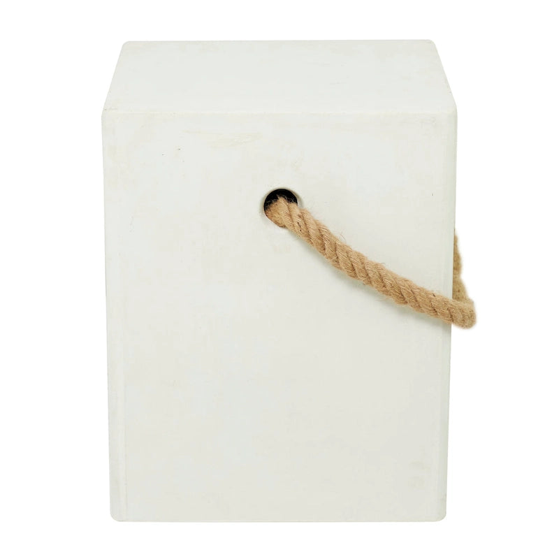 Table d'appoint d'extérieur contemporaine en fibrociment - 15 x 15 x 18