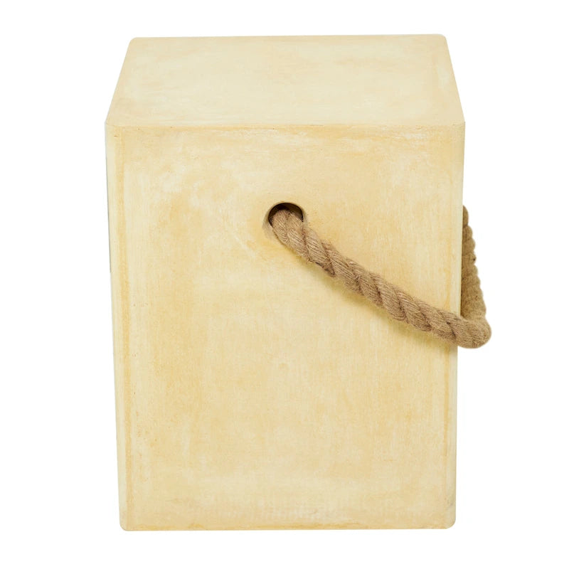 Table d'appoint d'extérieur contemporaine en fibrociment - 15 x 15 x 18