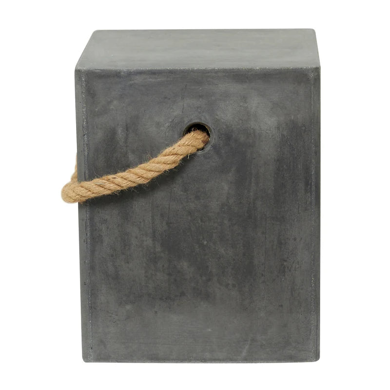 Table d'appoint d'extérieur contemporaine en fibrociment - 15 x 15 x 18