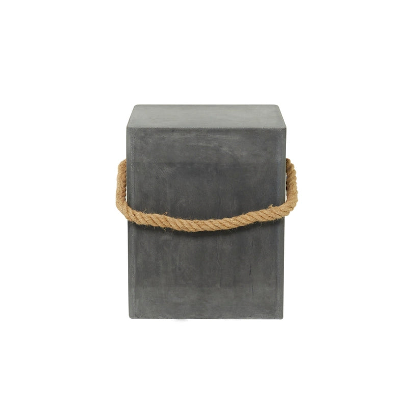 Table d'appoint d'extérieur contemporaine en fibrociment - 15 x 15 x 18