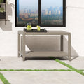 Homestyles Sustain Table basse d'extérieur en bois gris - 46 x 18 x 28