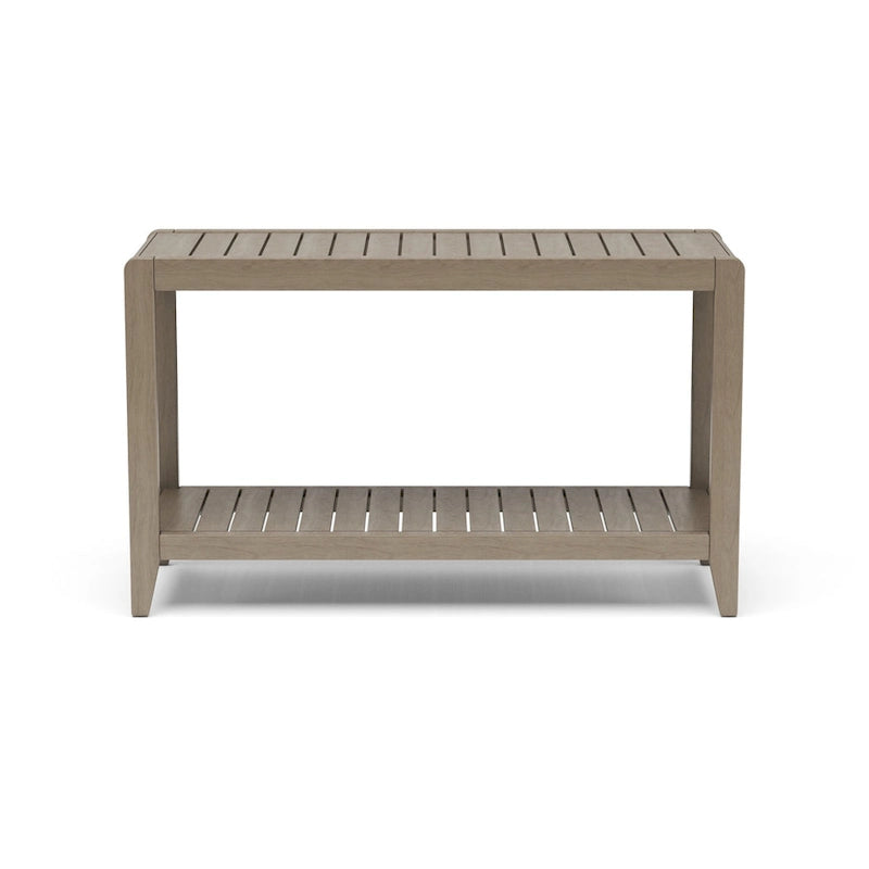 Homestyles Sustain Table basse d'extérieur en bois gris - 46 x 18 x 28