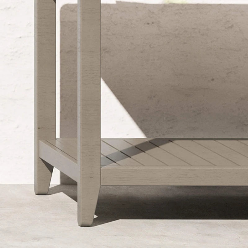 Homestyles Sustain Table basse d'extérieur en bois gris - 46 x 18 x 28