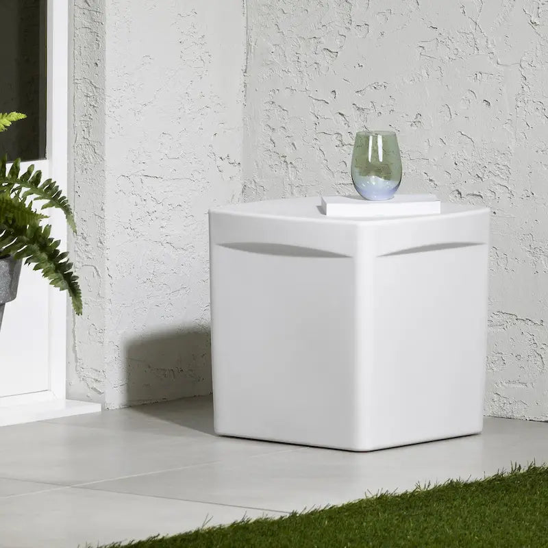 South Shore Dalya Table d'appoint carrée d'extérieur
