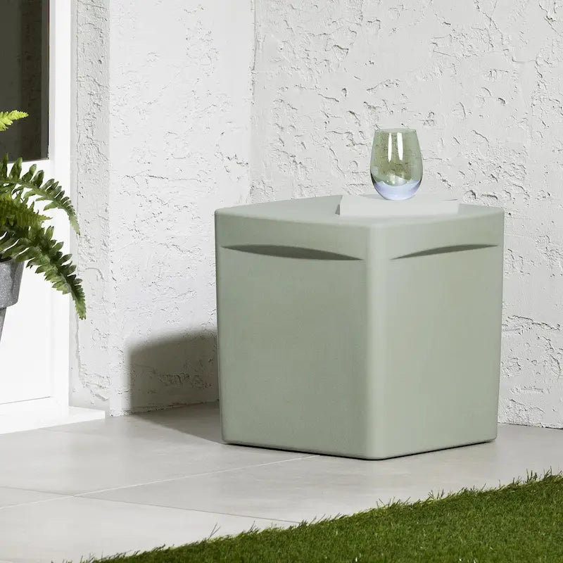 South Shore Dalya Table d'appoint carrée d'extérieur
