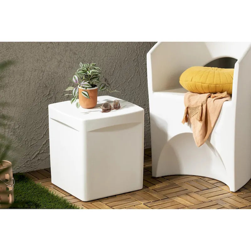 South Shore Dalya Table d'appoint carrée d'extérieur