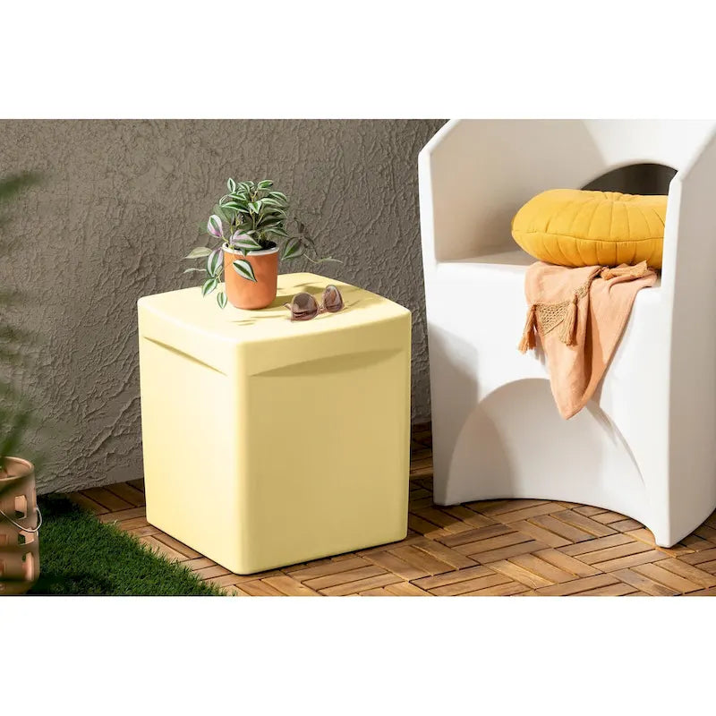 South Shore Dalya Table d'appoint carrée d'extérieur