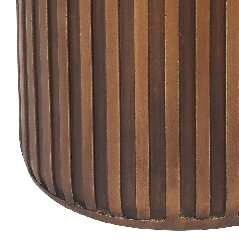 Table d'appoint/basse d'extérieur Adeco ronde en béton style moderne