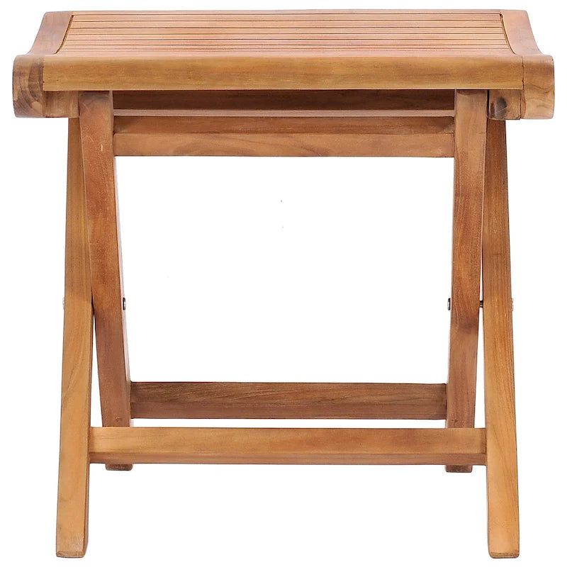 Repose-pieds / Table d'appoint d'extérieur en teck Chic Teak Italy, fabriqué en bois de teck de qualité A
